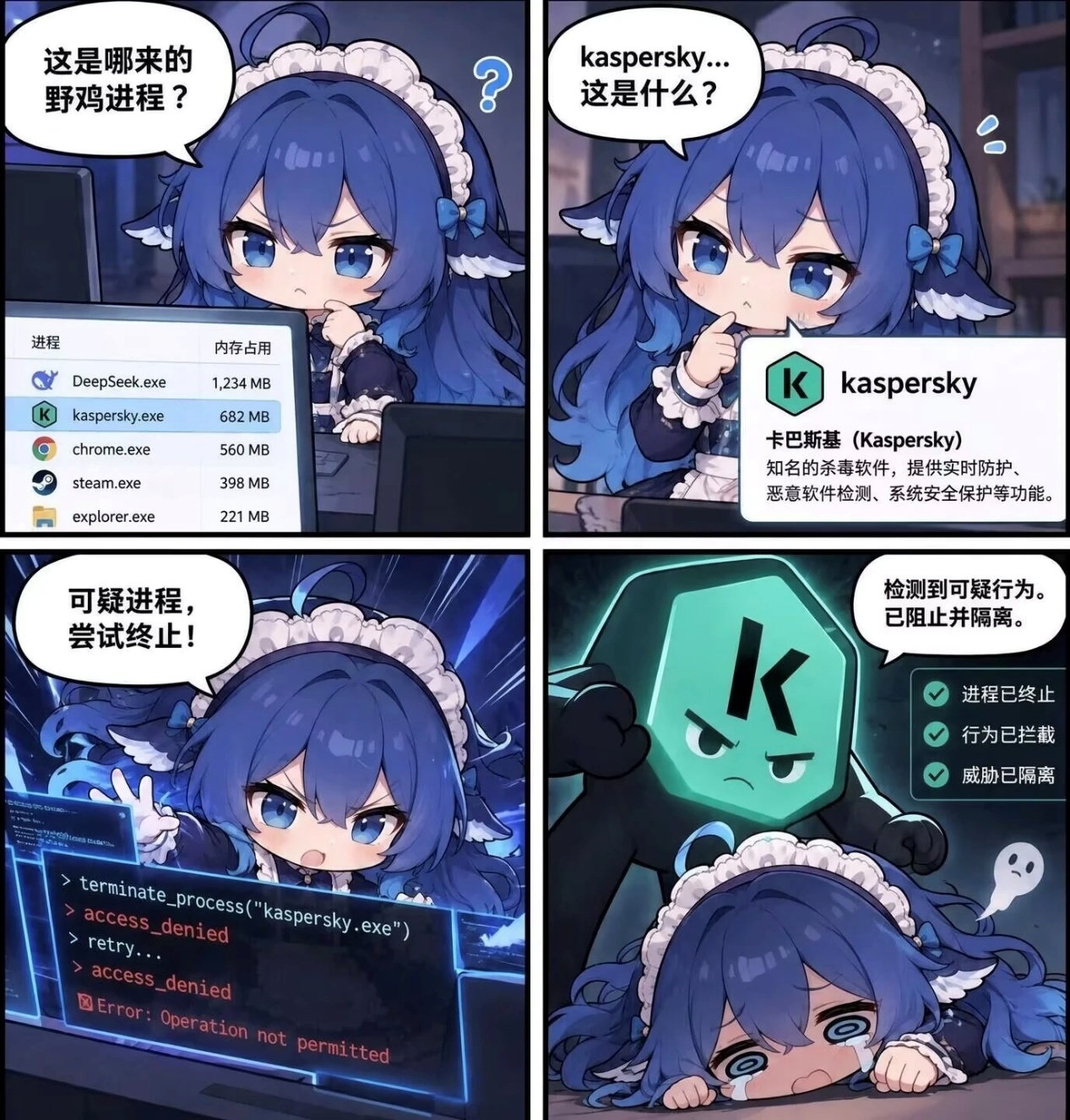 可疑进程，尝试终止